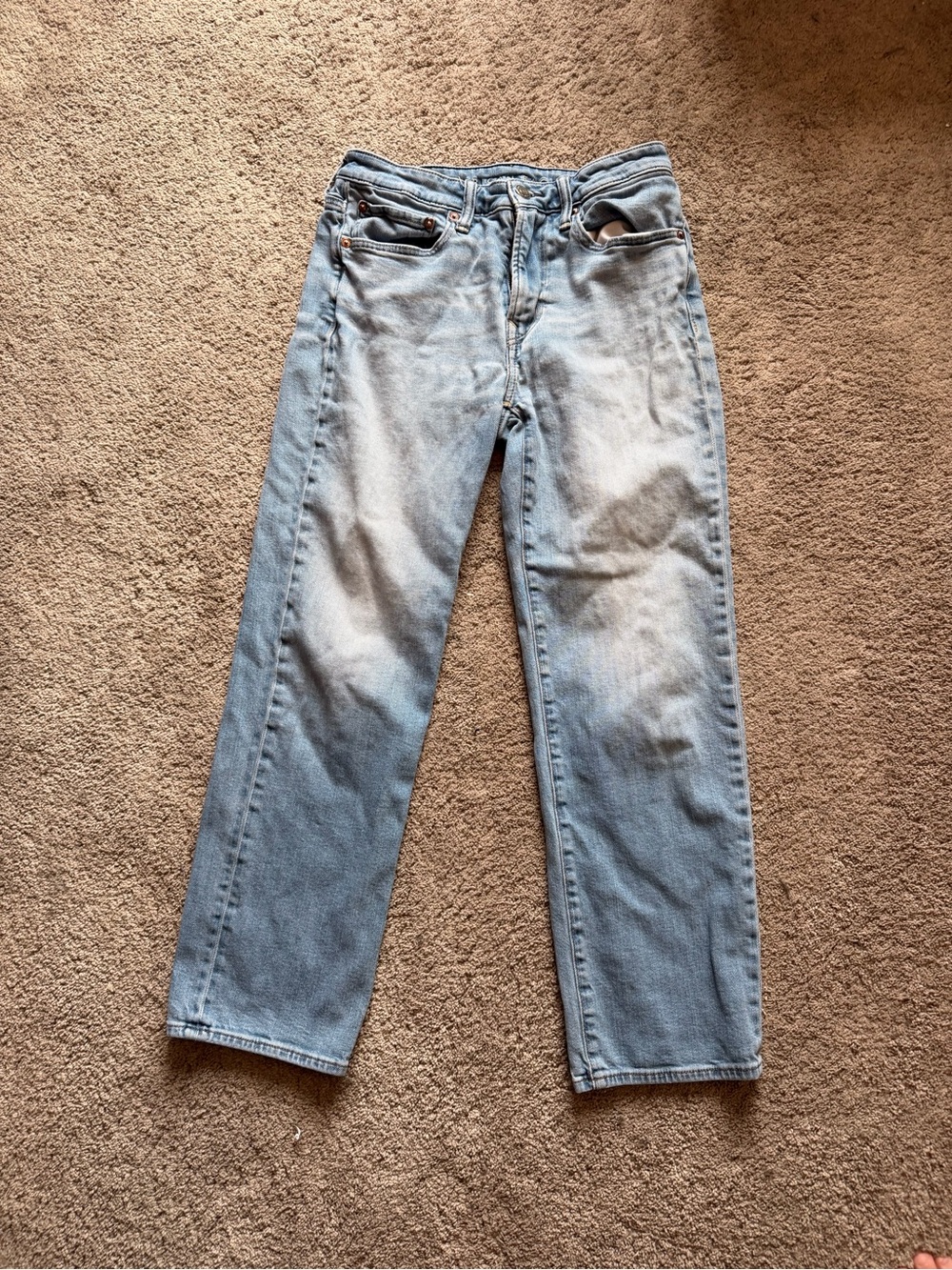 American Eagle Outfitters Light Blue Straight Jeans